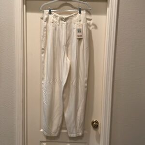 Never Worn Vintage TOGETHER Ivory High Waist  80s fully lined pant. NWT.